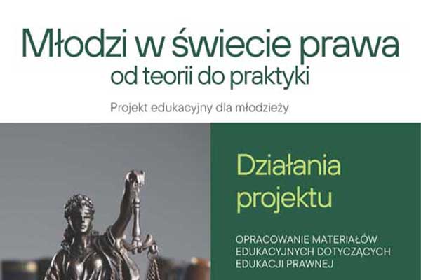 Młodzi w świecie prawa plakat