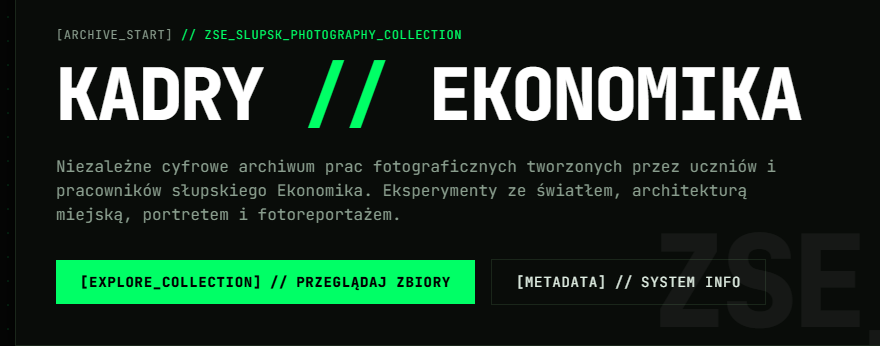 Grafika portfolio szkoły