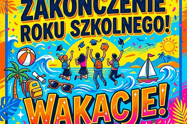 Ilustracja zakończenie roku szkolnego